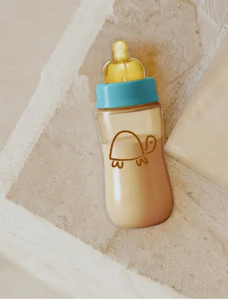 Biberon Tortue Carette - 240ml (Azur)