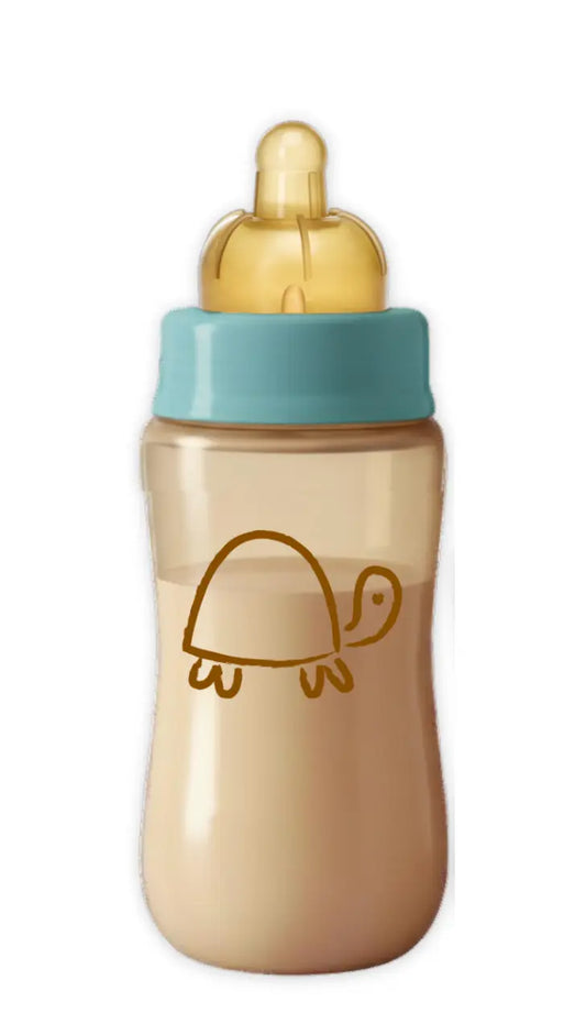 Biberon Tortue Carette - 240ml (Azur)