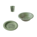 Coffret Repas Bébé Petite Tortue – 3 Pièces Vert | Biobib® Made in France