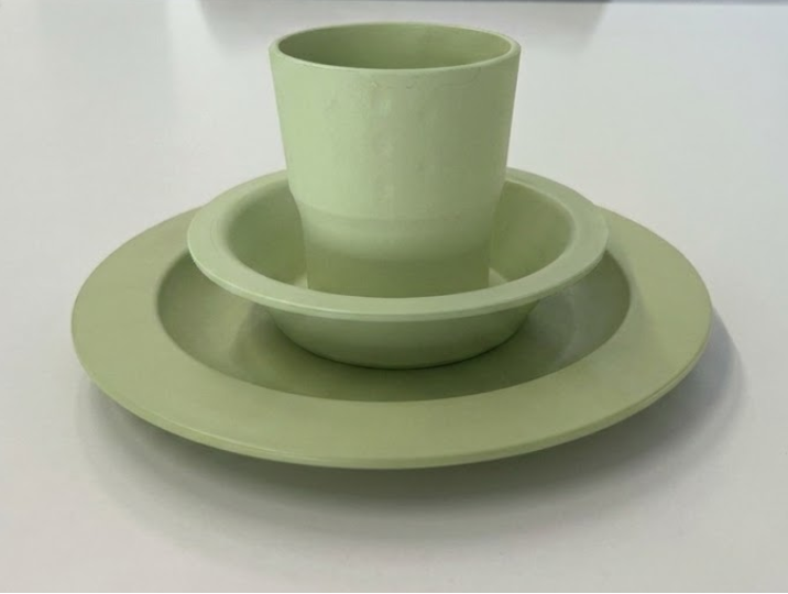 Coffret Repas Bébé Petite Tortue – 3 Pièces Vert | 100% Biosourcé Made in France