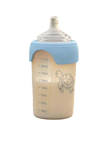 Biberon Tortue Carette - 240ml (Azur)