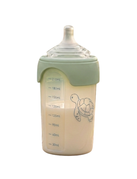 Biberon Tortue Carette - 240ml (Vert)
