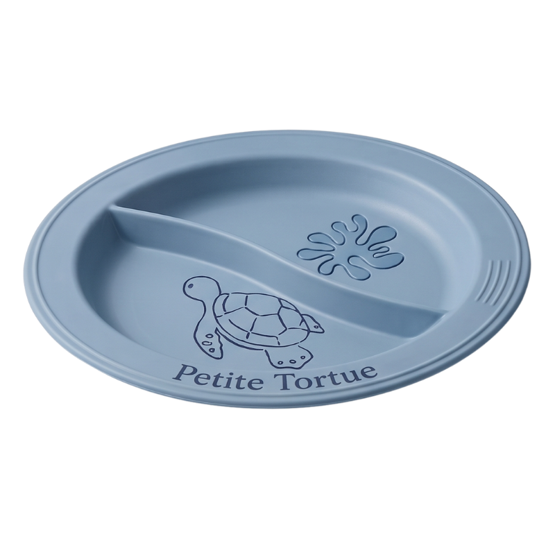 Assiette Compartimentée Enfant Bleue - Petite Tortue