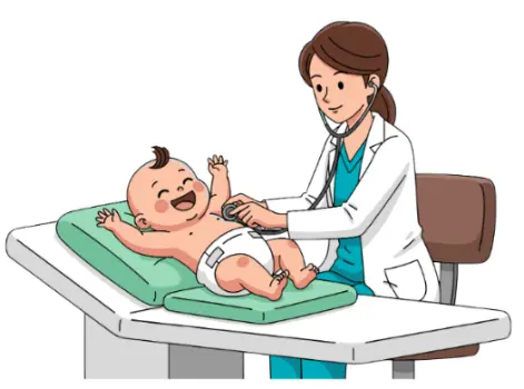 auscultation bébé docteur santé
